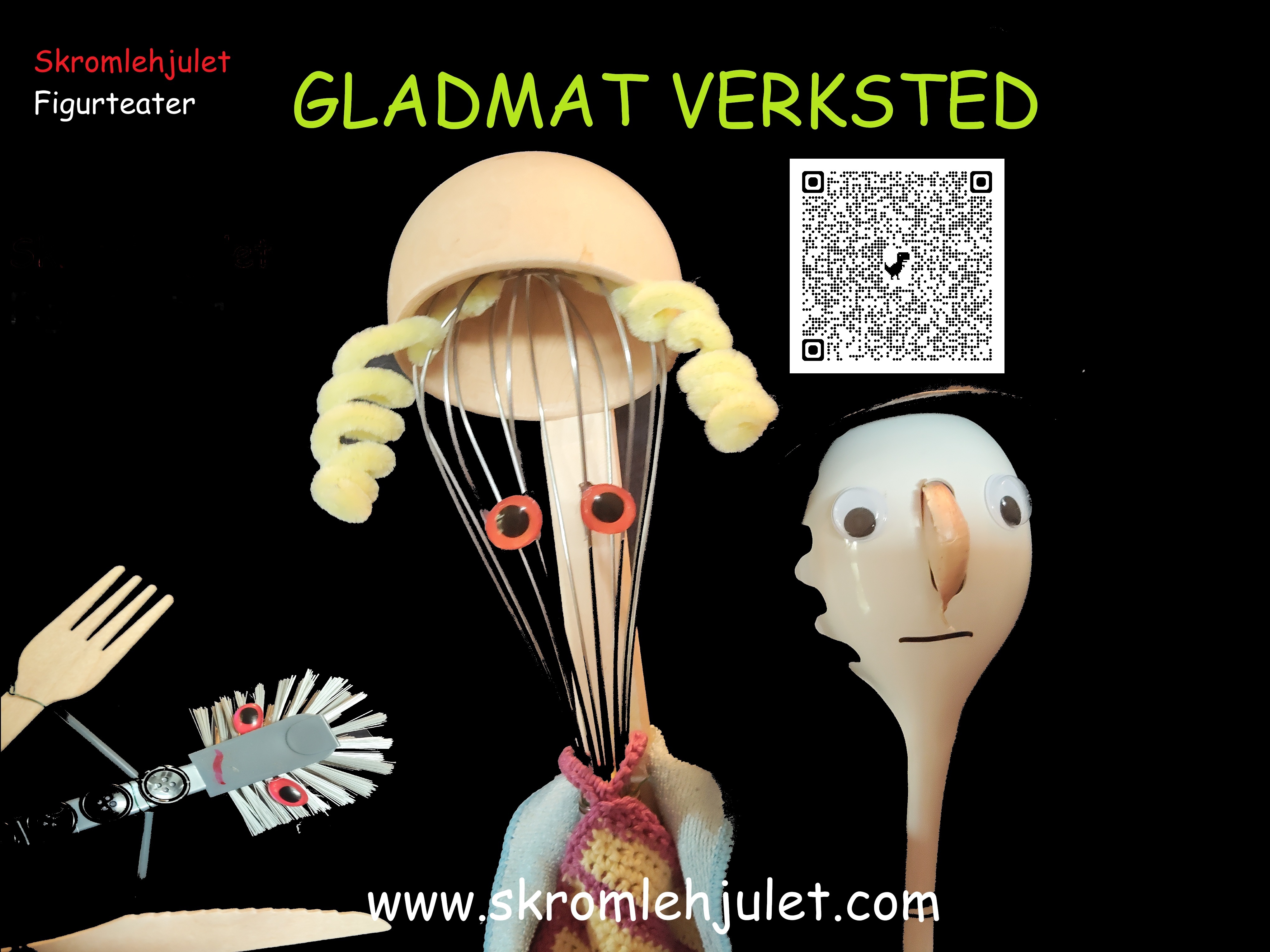 Dukkeverksted med Skromlehjulet Figurteater